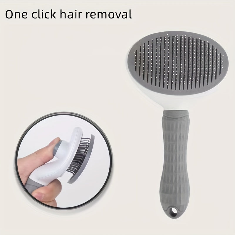 PurrfectGroom: 2-in-1 Hair Removal Comb with Easy Cleaning for Pets