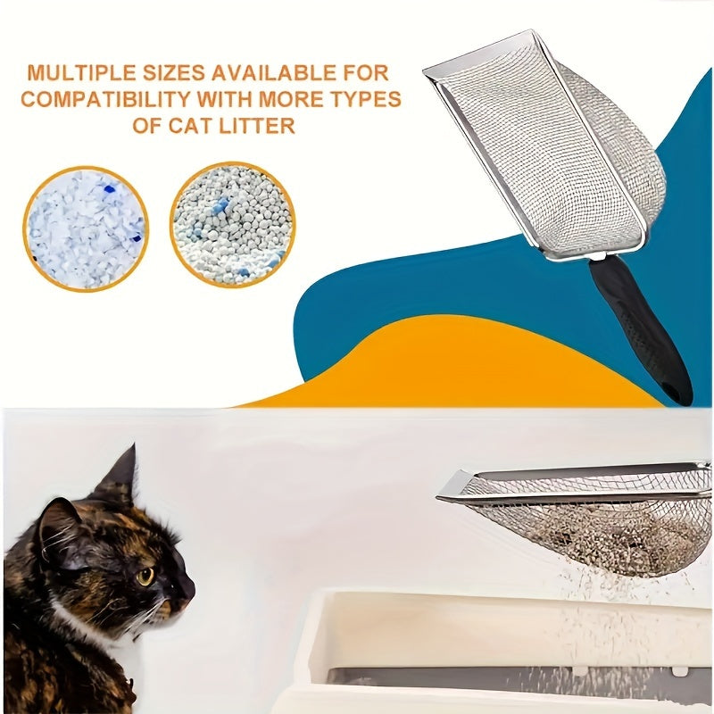 Durable Stainless Steel Cat Litter Scoop – Quick & Efficient Cleanup