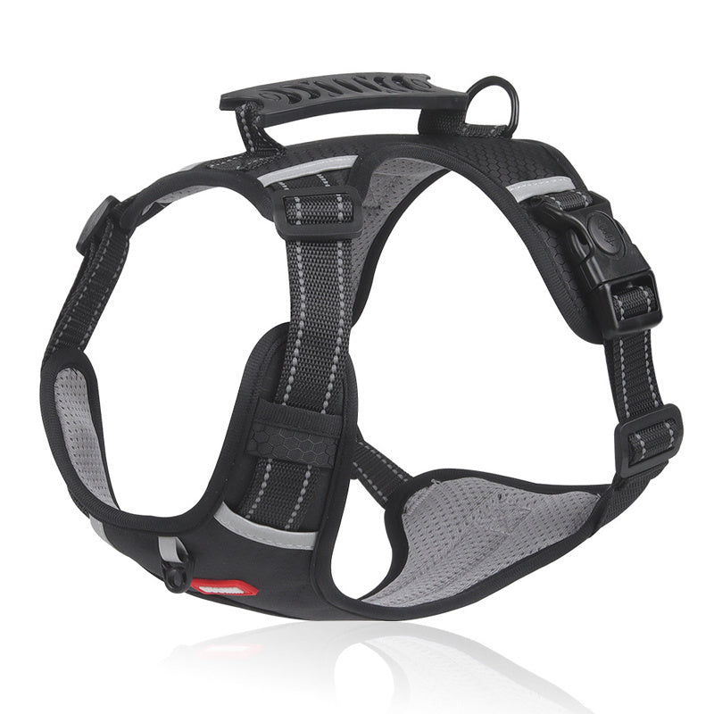 No-Pull ComfortMax: Adjustable Harness with Padding & Control Handle for Pets