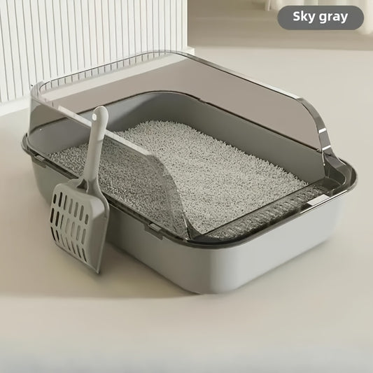 Semi-Enclosed Cat Litter Box – A Cleaner, Smarter Solution for Your Cat’s Needs