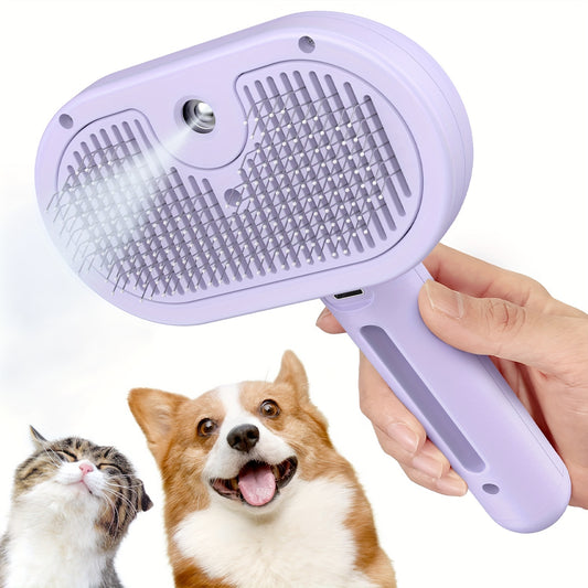 Cat Steam Brush – USB Rechargeable Pet Grooming Tool