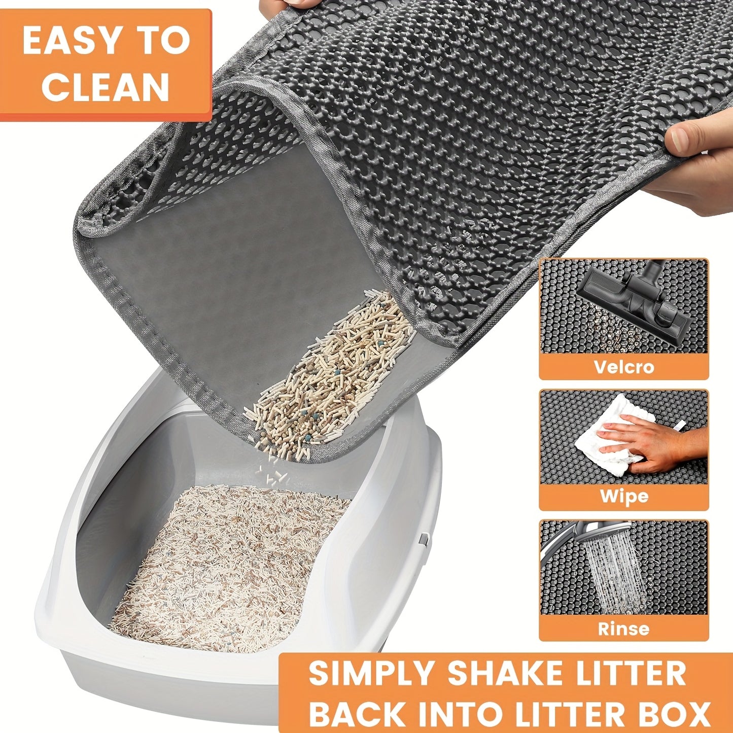 Honeycomb Double Layer Cat Litter Mat – Keep Your Floors Clean & Mess-Free