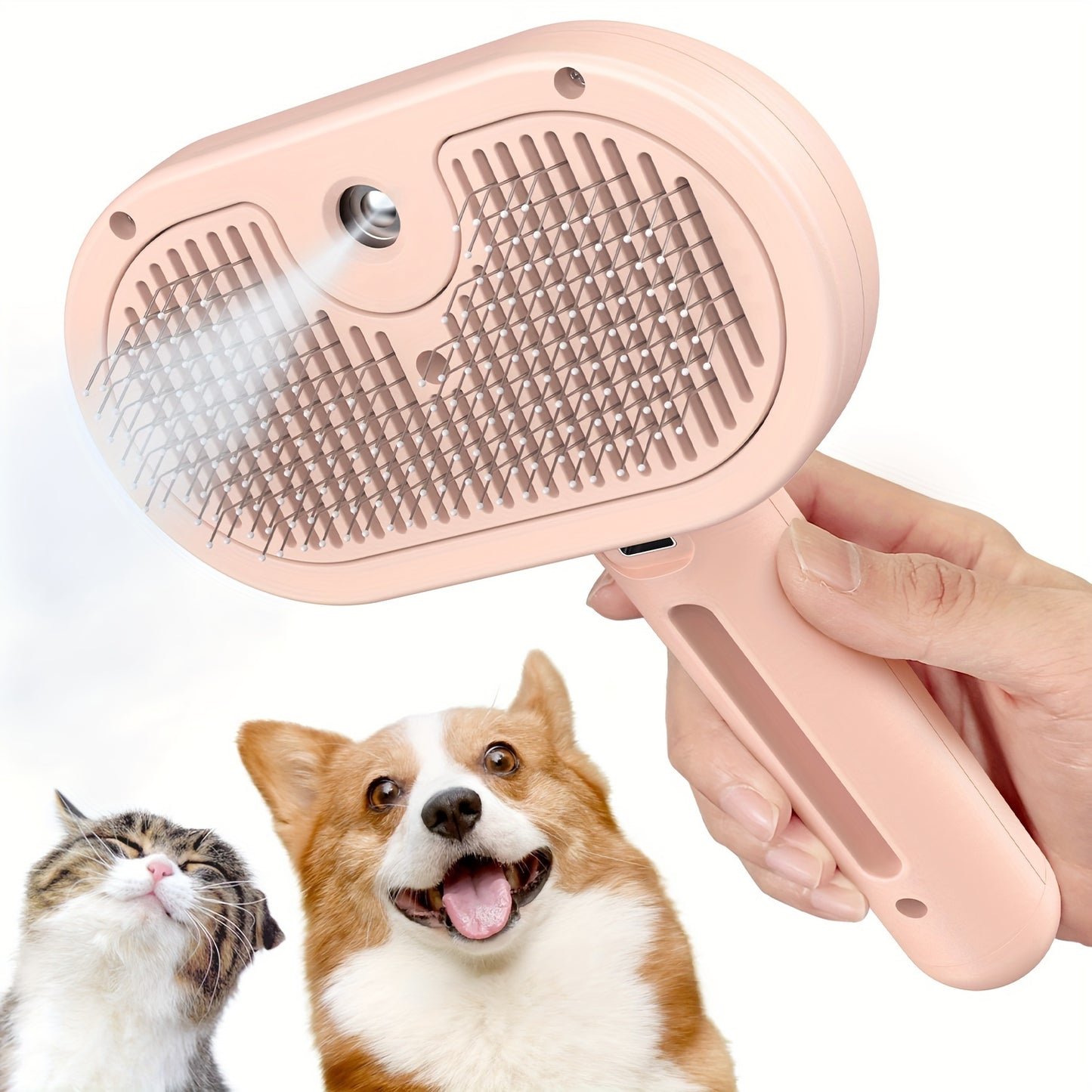 Cat Steam Brush – USB Rechargeable Pet Grooming Tool