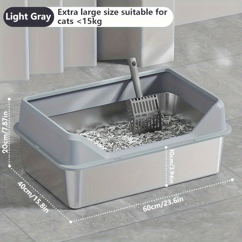 Premium XL: Heavy-Duty, Spill-Proof Litter Box for Large & Multiple Cats