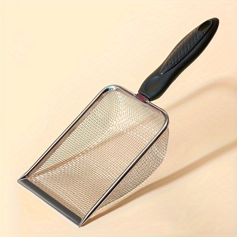 Premium Cat Litter Scoop: Stainless Steel with Fine Mesh for Easy Cleaning