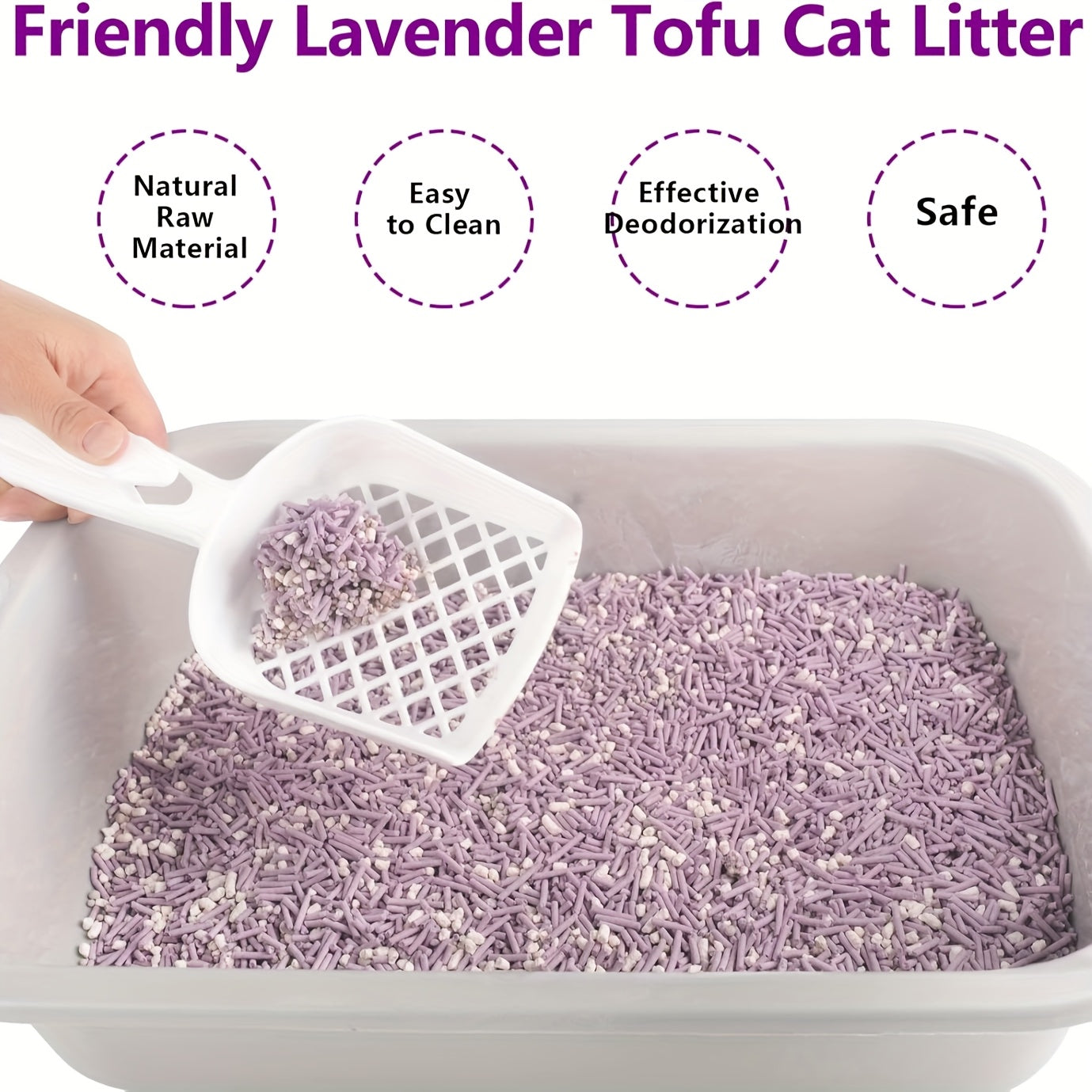 PurrLavender: Super Absorbent Tofu Cat Litter – Fast Clumping & Odor-Free