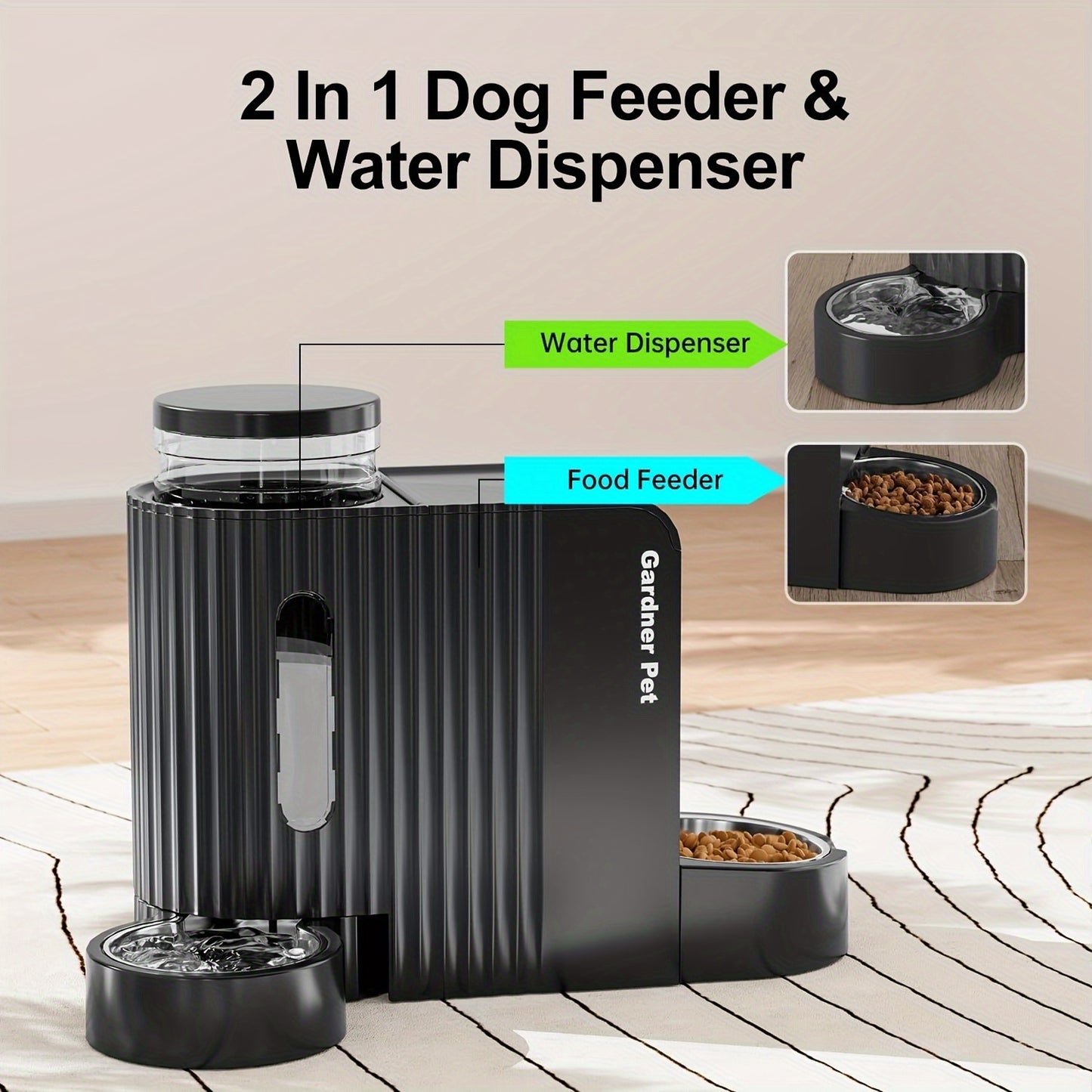 TitanGravity: XL 2-in-1 Feeder & Waterer