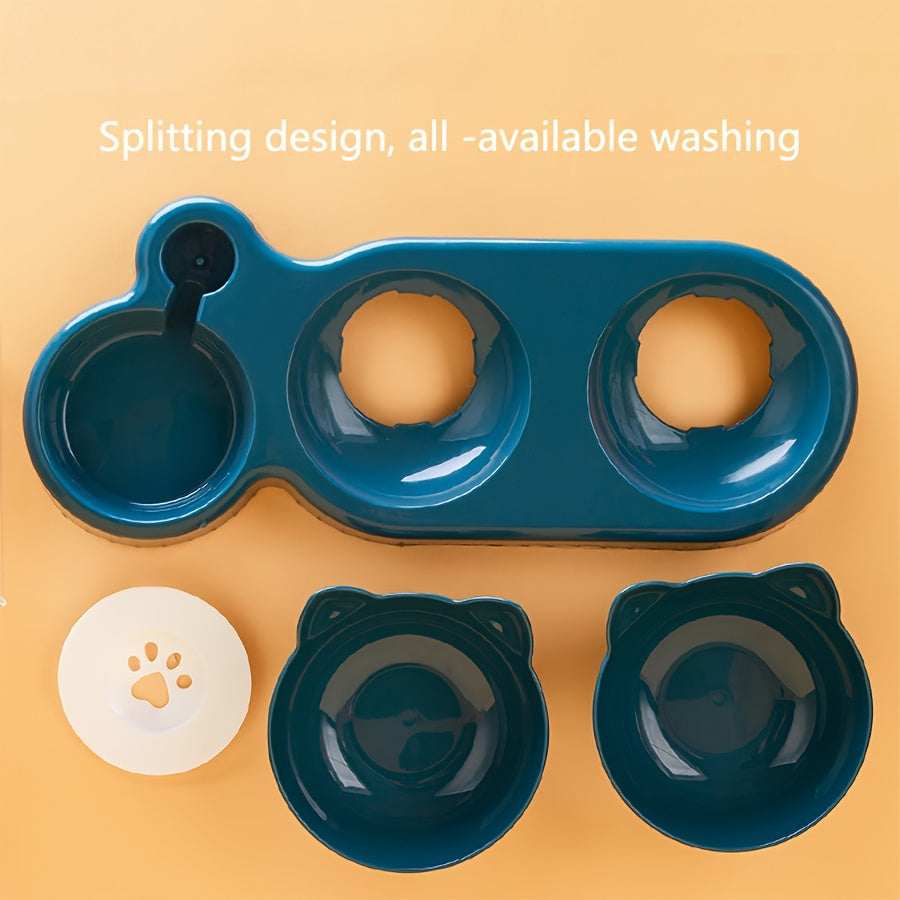 SmartSip: 3-in-1 Tilted Pet Bowl