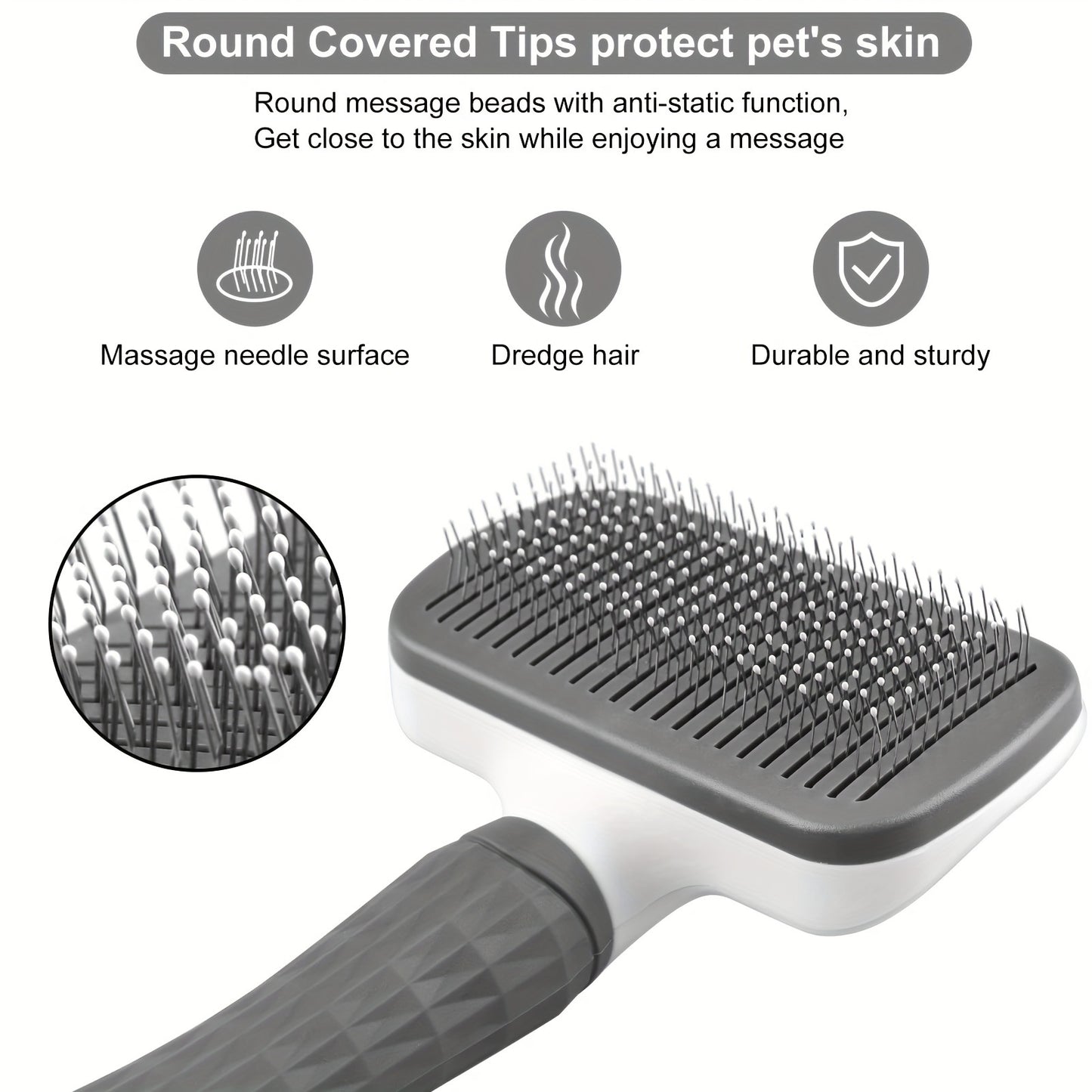 Easy-Clean Pet Grooming Brush – The Ultimate Grooming Tool for Your Furry Friends!