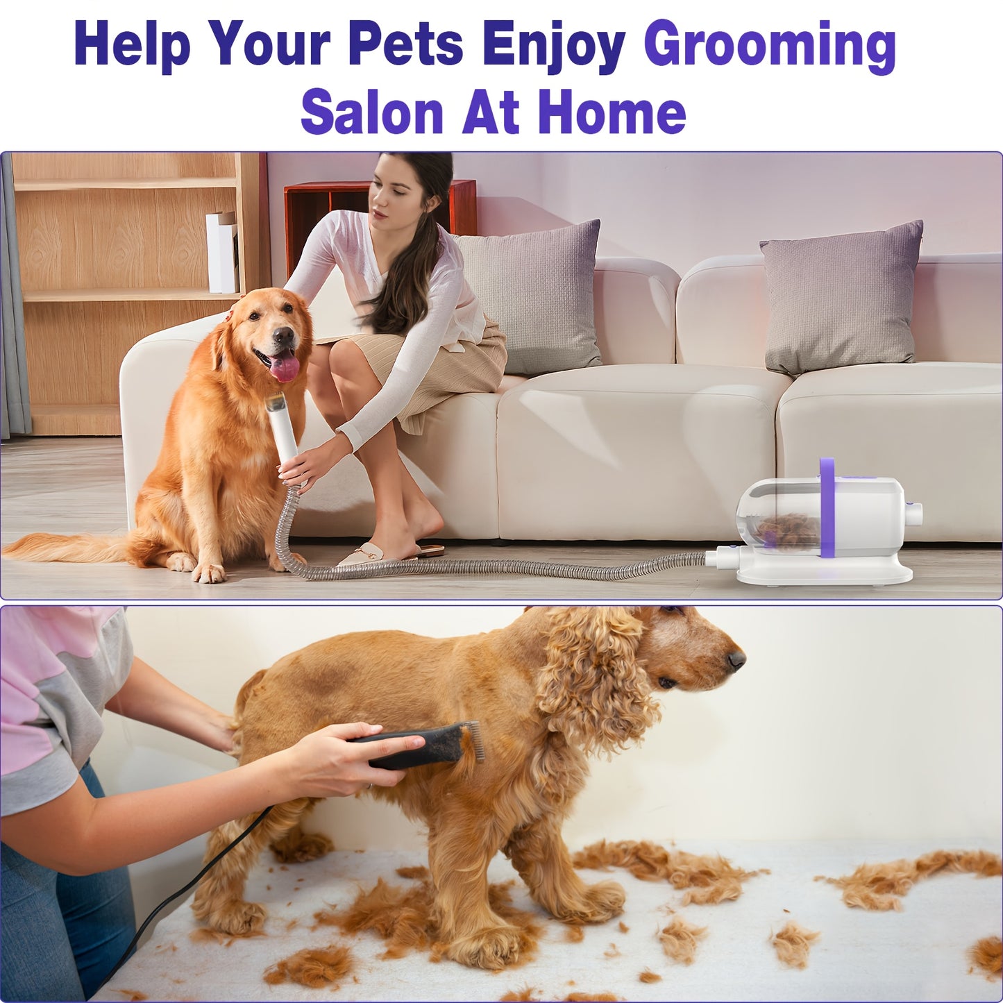 MISBY ProPaw: 8-in-1 Dog Grooming Vacuum with Dryer & 6 Tools