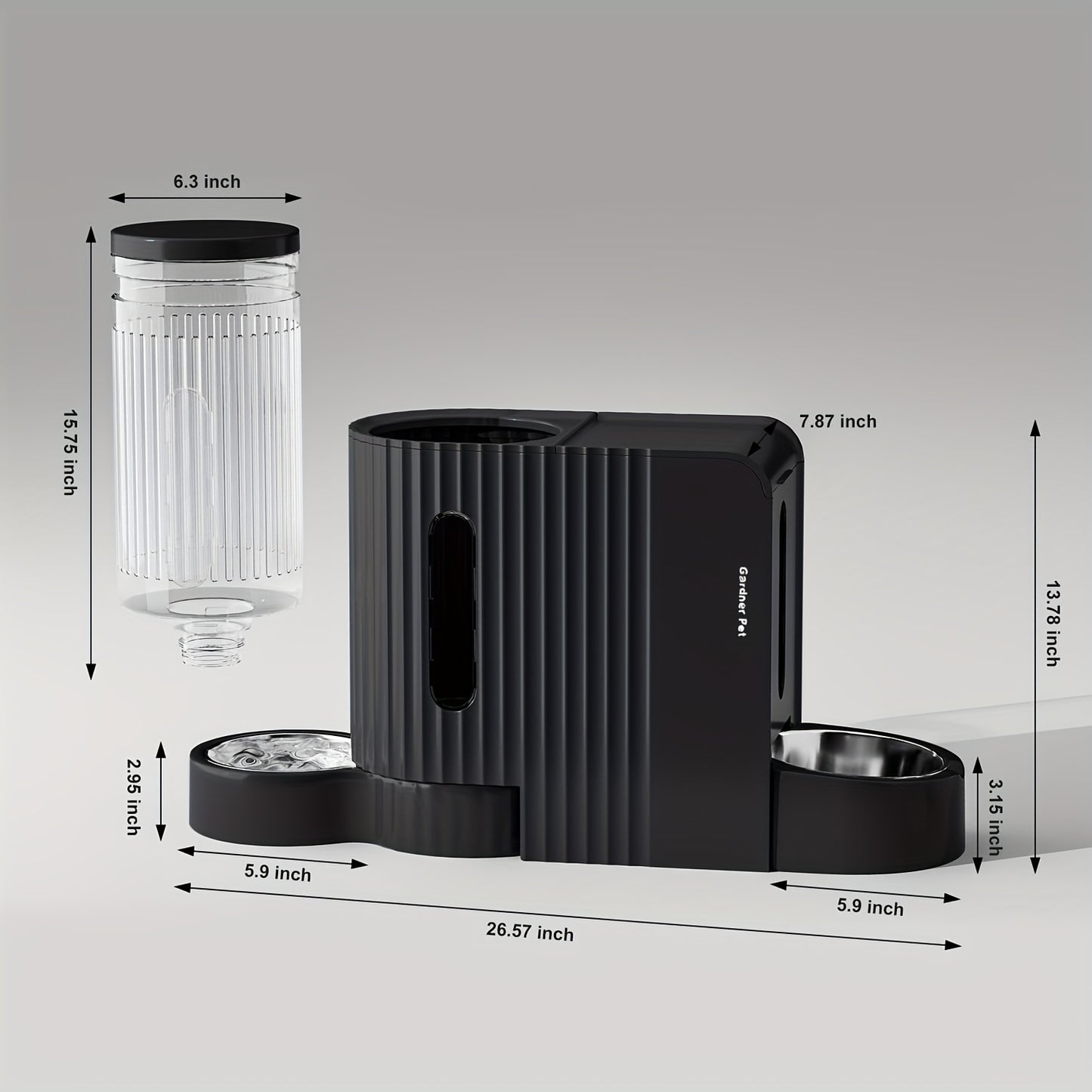 TitanGravity: XL 2-in-1 Feeder & Waterer