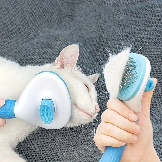 PurrfectGroom: 2-in-1 Hair Removal Comb with Easy Cleaning for Pets