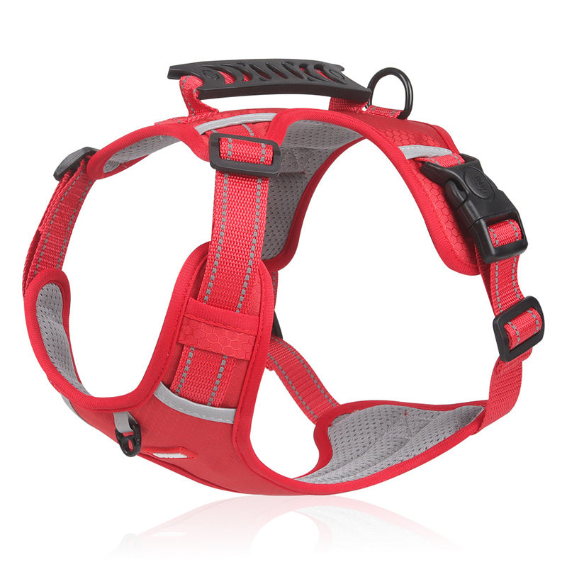 No-Pull ComfortMax: Adjustable Harness with Padding & Control Handle for Pets