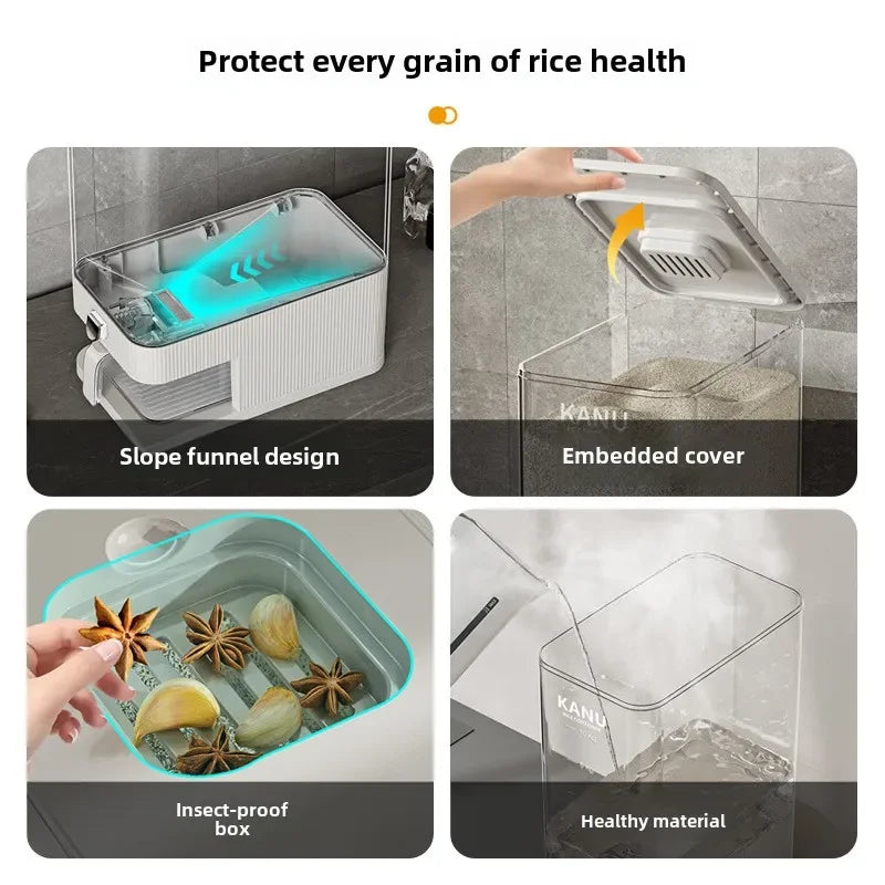 Food grade pressed rice bucket