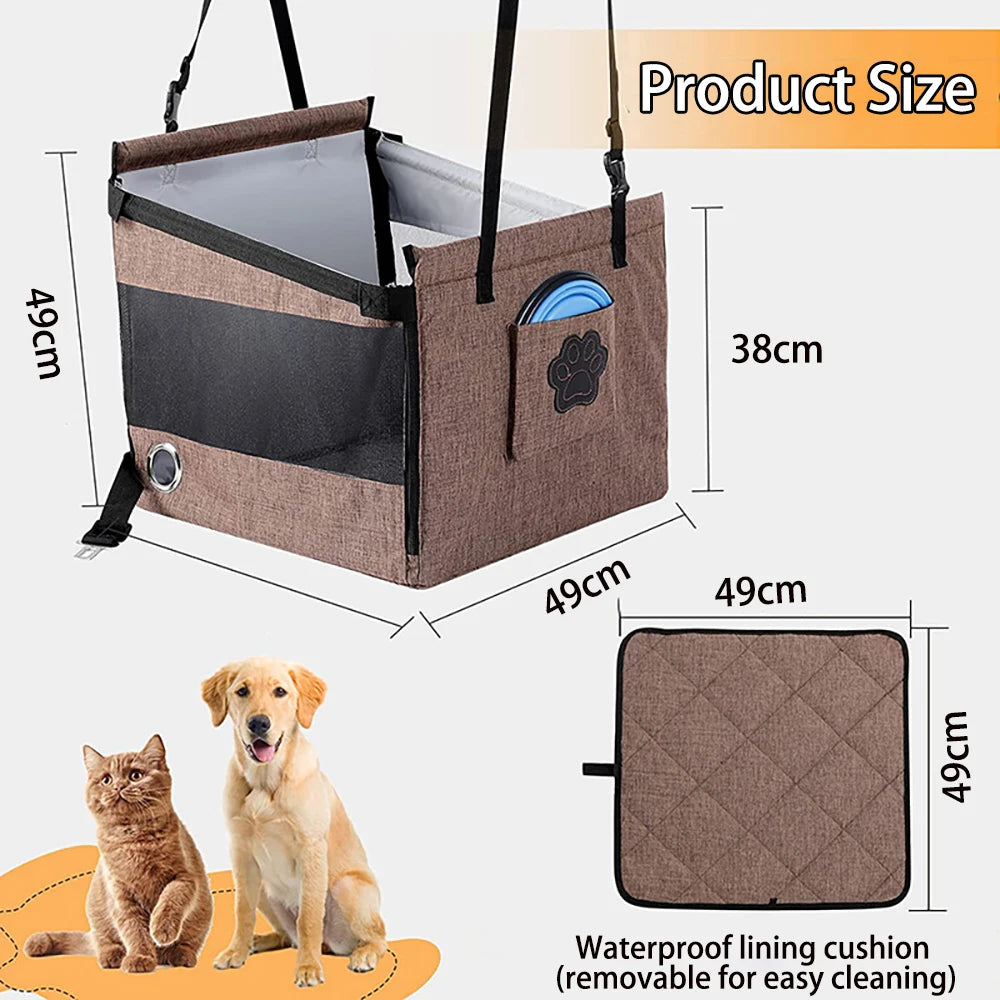 Detachable and Washable Car Pet Seat Cushion