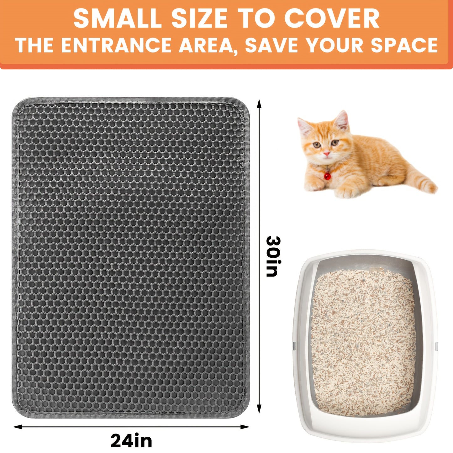 Honeycomb Double Layer Cat Litter Mat – Keep Your Floors Clean & Mess-Free