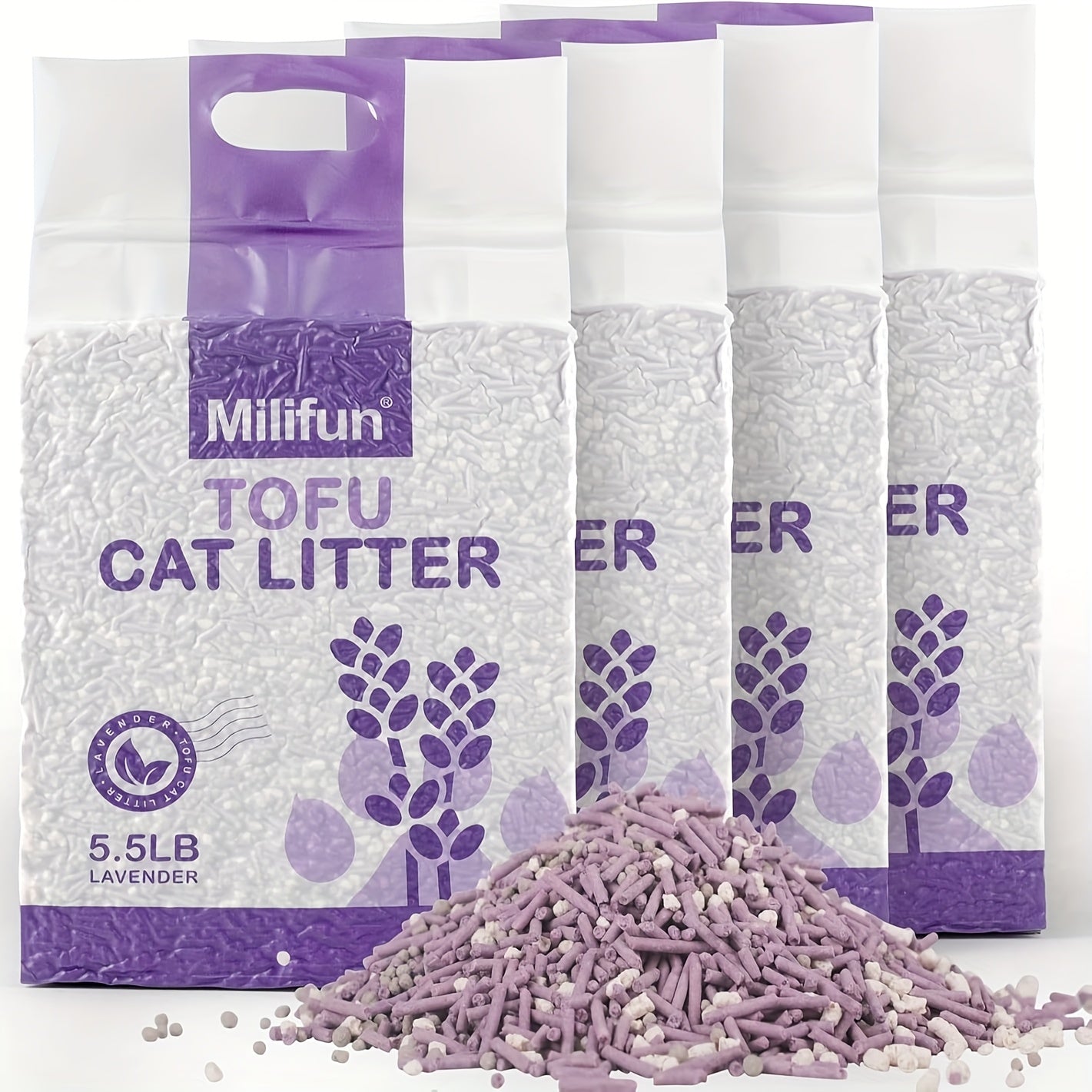 PurrLavender: Super Absorbent Tofu Cat Litter – Fast Clumping & Odor-Free