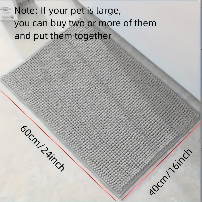 PawPrint Square Dog Door Mat – Non-Skid, Durable Entry Mat for All Breeds