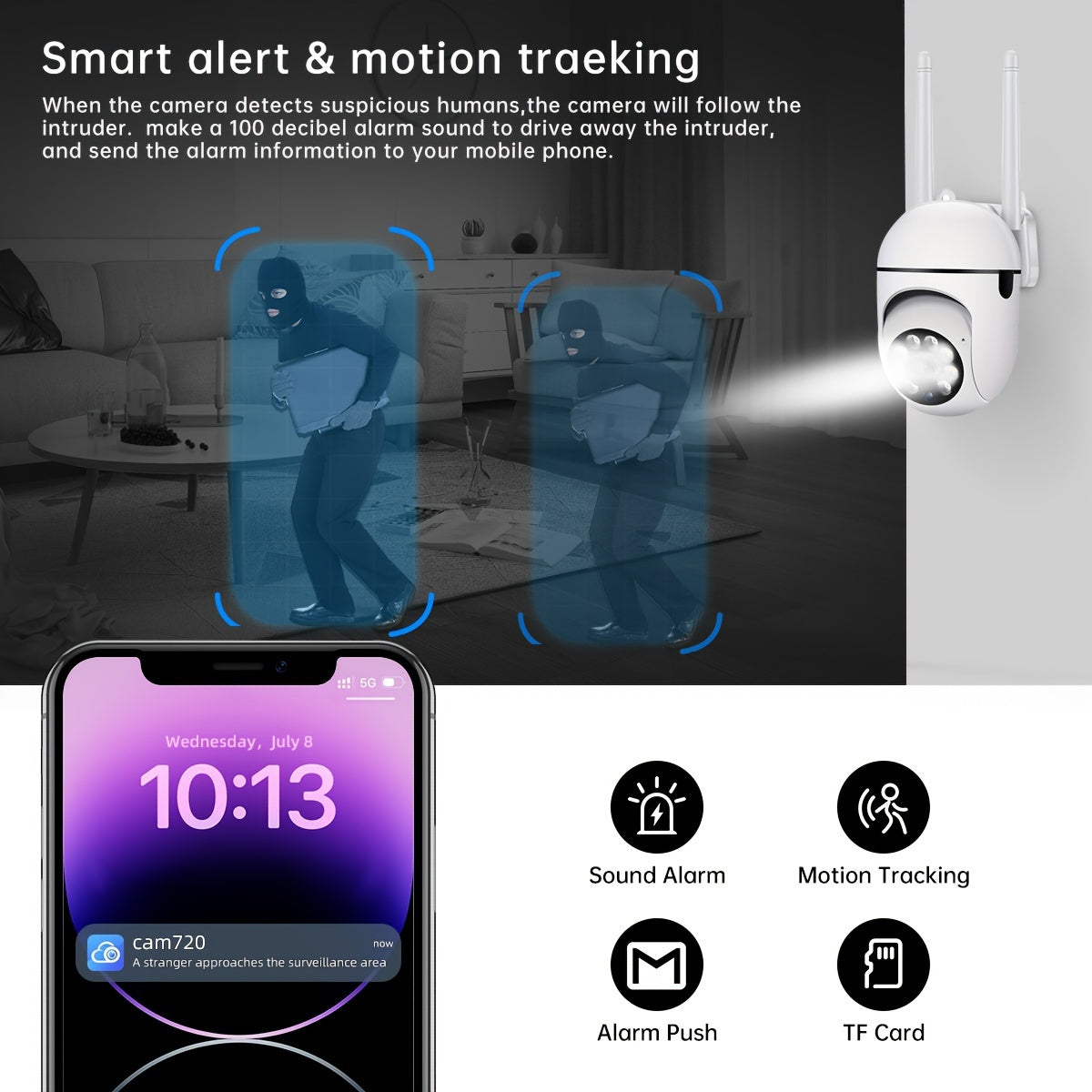 JOOAN 1080P: Smart Security Camera with Color Night Vision & App Control