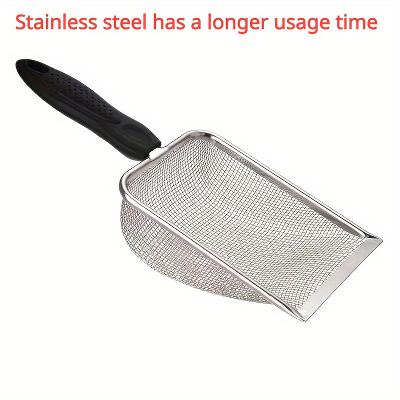 Durable Stainless Steel Cat Litter Scoop – Quick & Efficient Cleanup