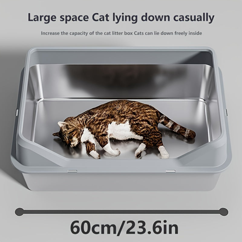 Premium XL: Heavy-Duty, Spill-Proof Litter Box for Large & Multiple Cats