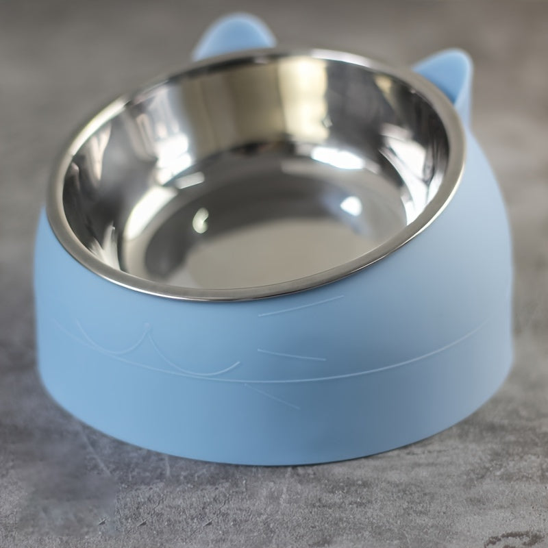 ErgoTilt: Raised Non-Slip Cat Bowl