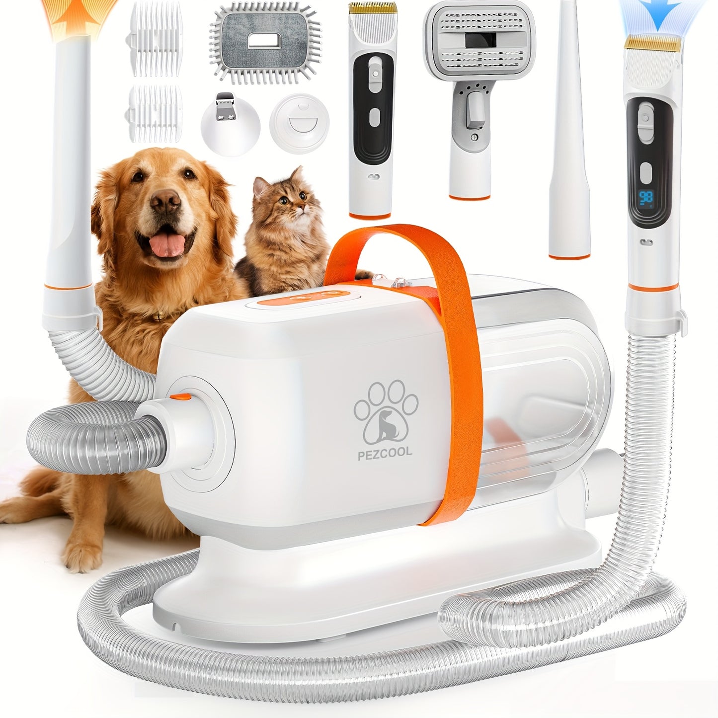 MISBY ProPaw: 8-in-1 Dog Grooming Vacuum with Dryer & 6 Tools