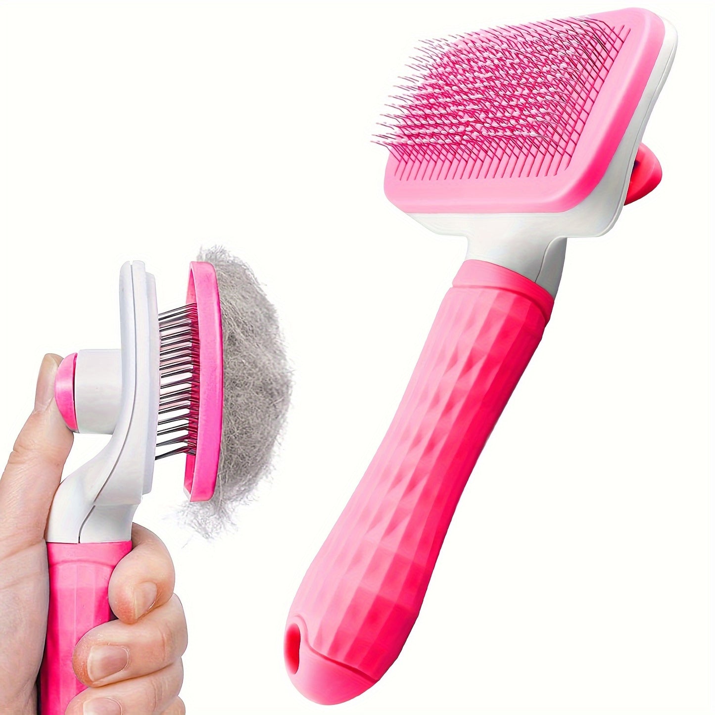 Easy-Clean Pet Grooming Brush – The Ultimate Grooming Tool for Your Furry Friends!