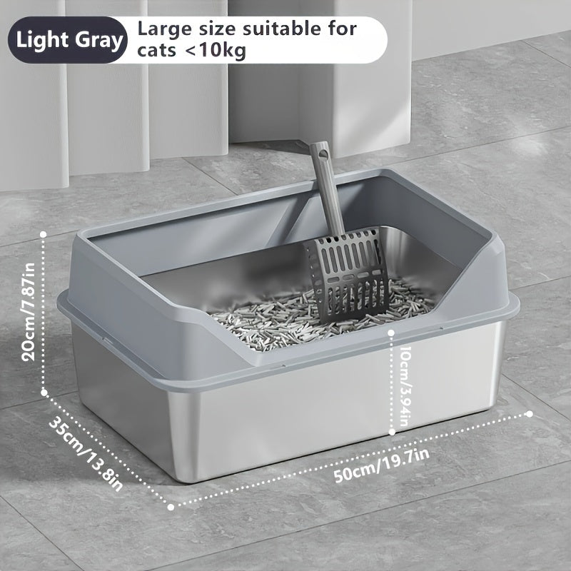 Premium XL: Heavy-Duty, Spill-Proof Litter Box for Large & Multiple Cats