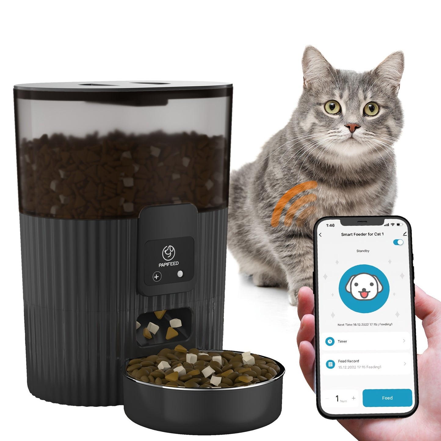 PAPIFEED: Smart Wi-Fi Pet Feeder