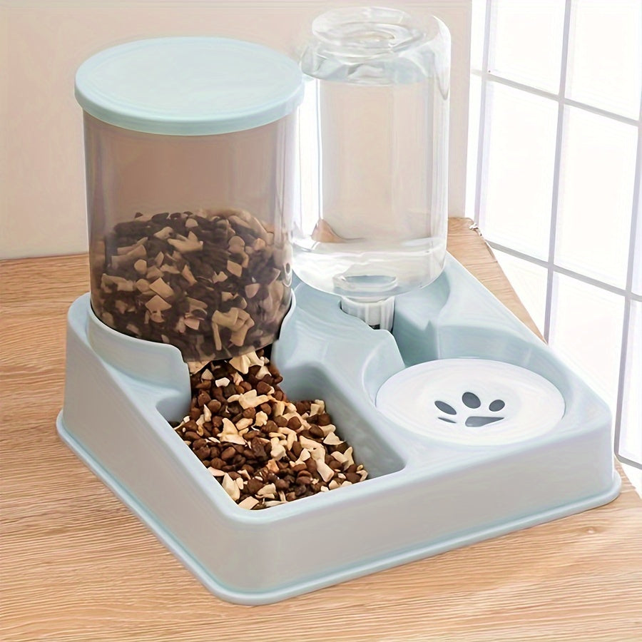 AquaGuard: Tilted 2-in-1 Mess-Free Cat Feeder