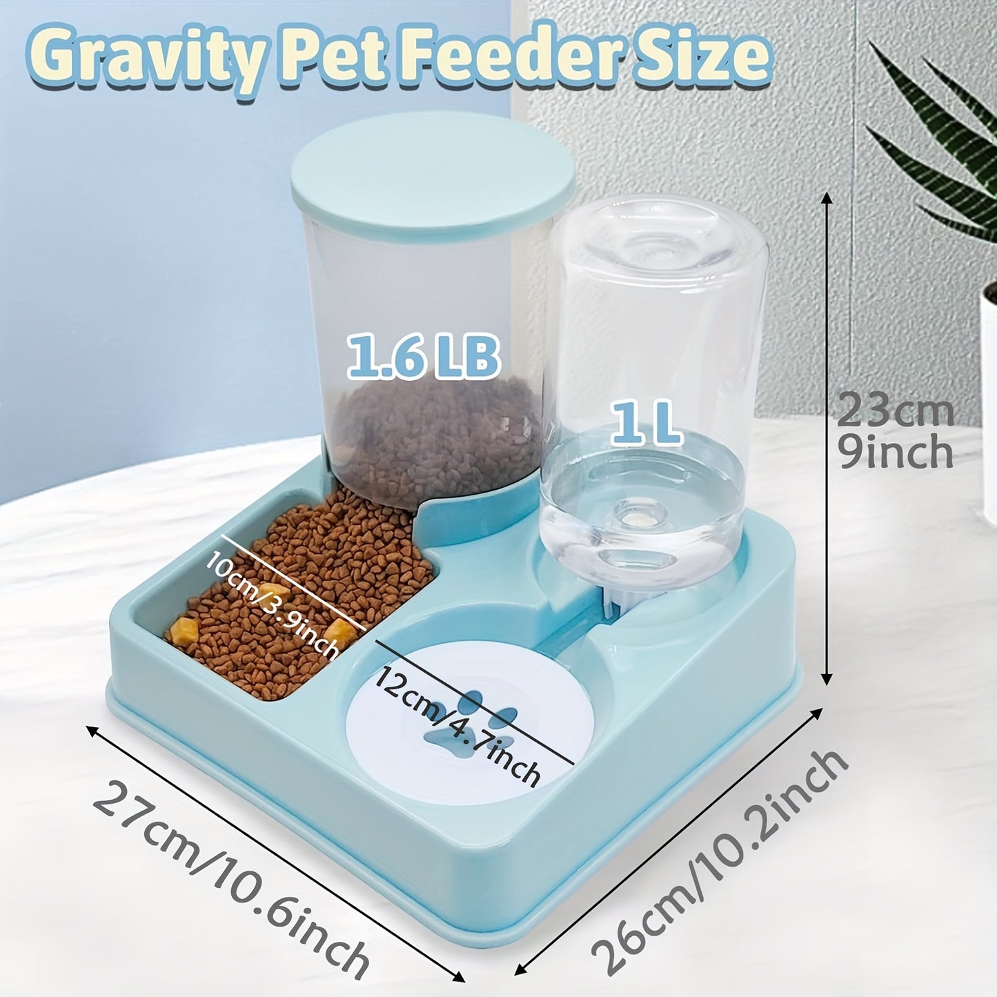 SmartFlow: 2-in-1 No-Spill Feeder & Waterer for Cats & Small Pets