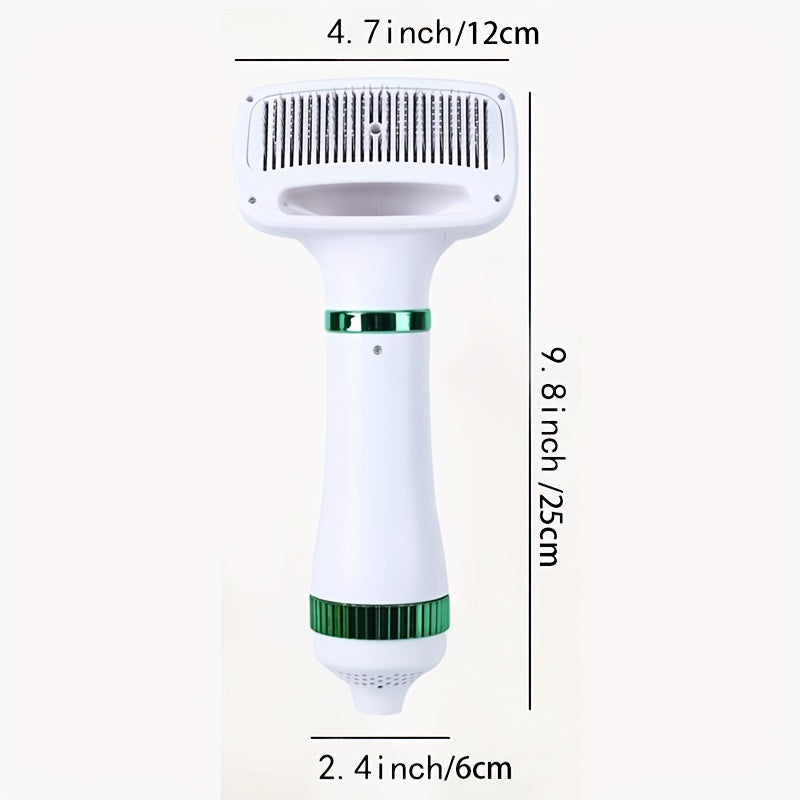 PawDry Pro: 2-in-1 Pet Dryer & Brush with Low-Noise Design