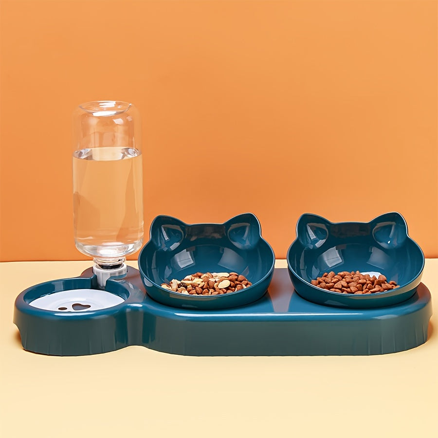 SmartSip: 3-in-1 Tilted Pet Bowl