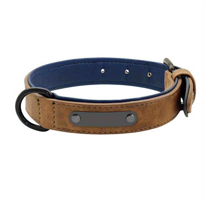 Luxe: Engraved Leather Dog Collar