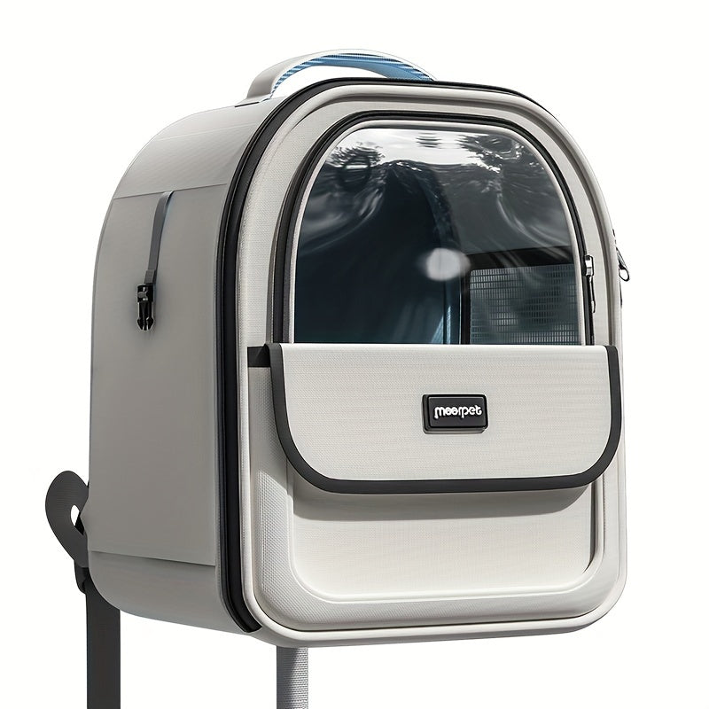 GalaxyPaws: Transparent Space Capsule Pet Backpack