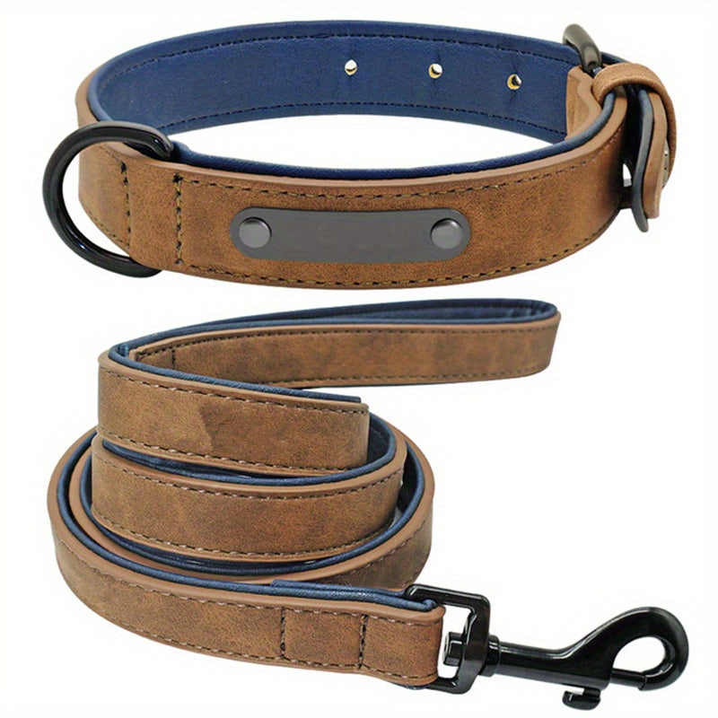 Luxe: Engraved Leather Dog Collar