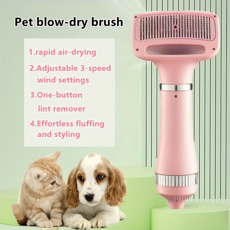 ProDry: 2-in-1 Pet Dryer & Brush with Metal Body & Stainless Bristles