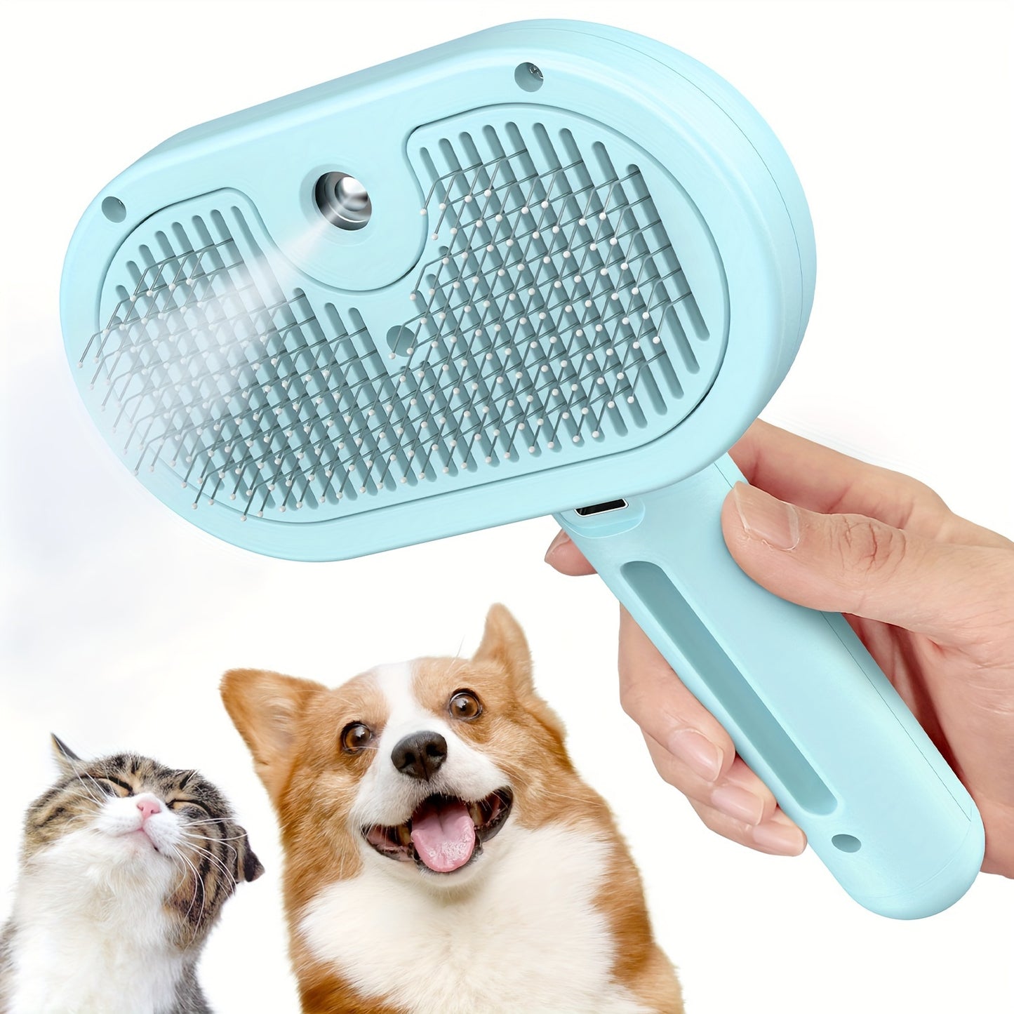 Cat Steam Brush – USB Rechargeable Pet Grooming Tool