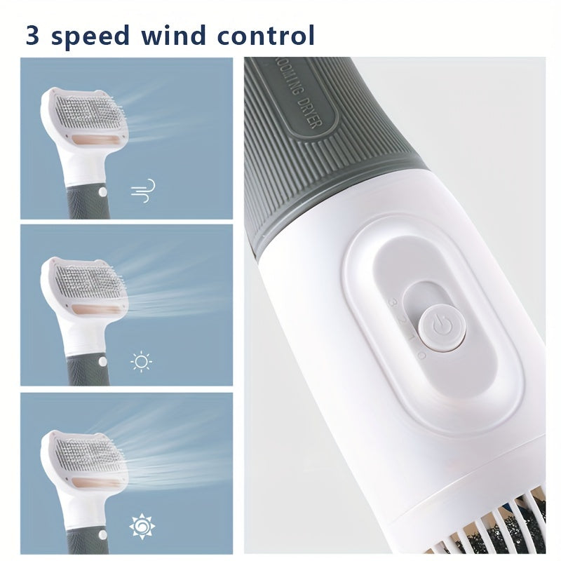 WhisperQuiet: 2-in-1 Pet Dryer & Comb for Stress-Free Grooming