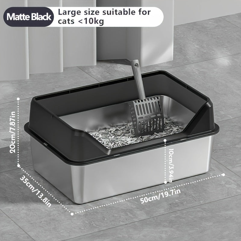 Premium XL: Heavy-Duty, Spill-Proof Litter Box for Large & Multiple Cats