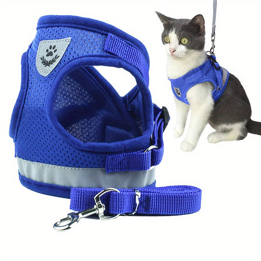 Super-Breathable Pet Harness & Leash Set – Stylish & Secure Control!