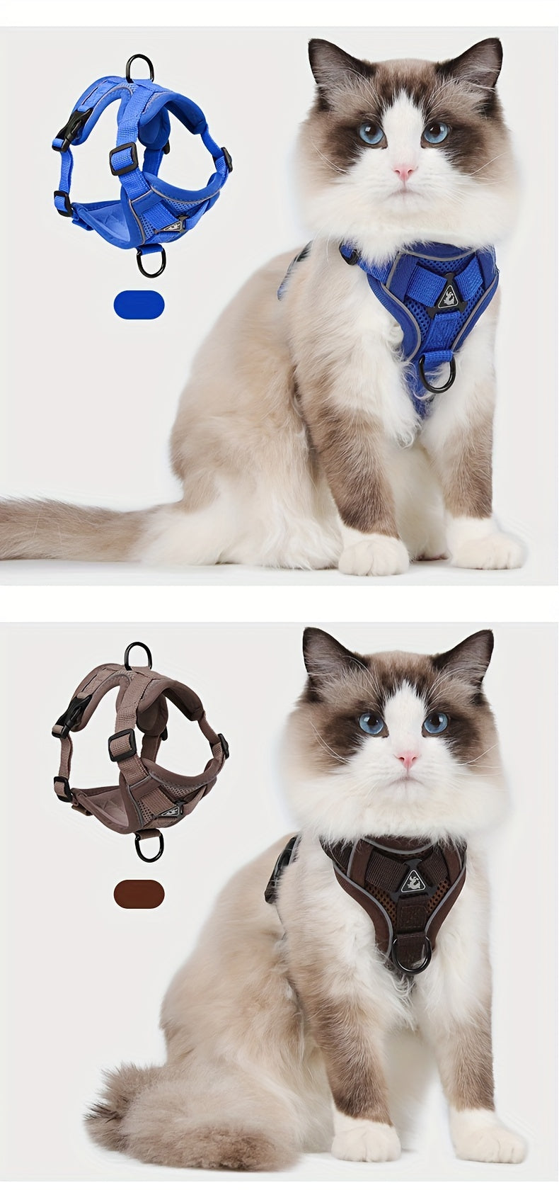 Reflective Cat Harness & Leash Set – Walks, Training, and Adventures Made Safe