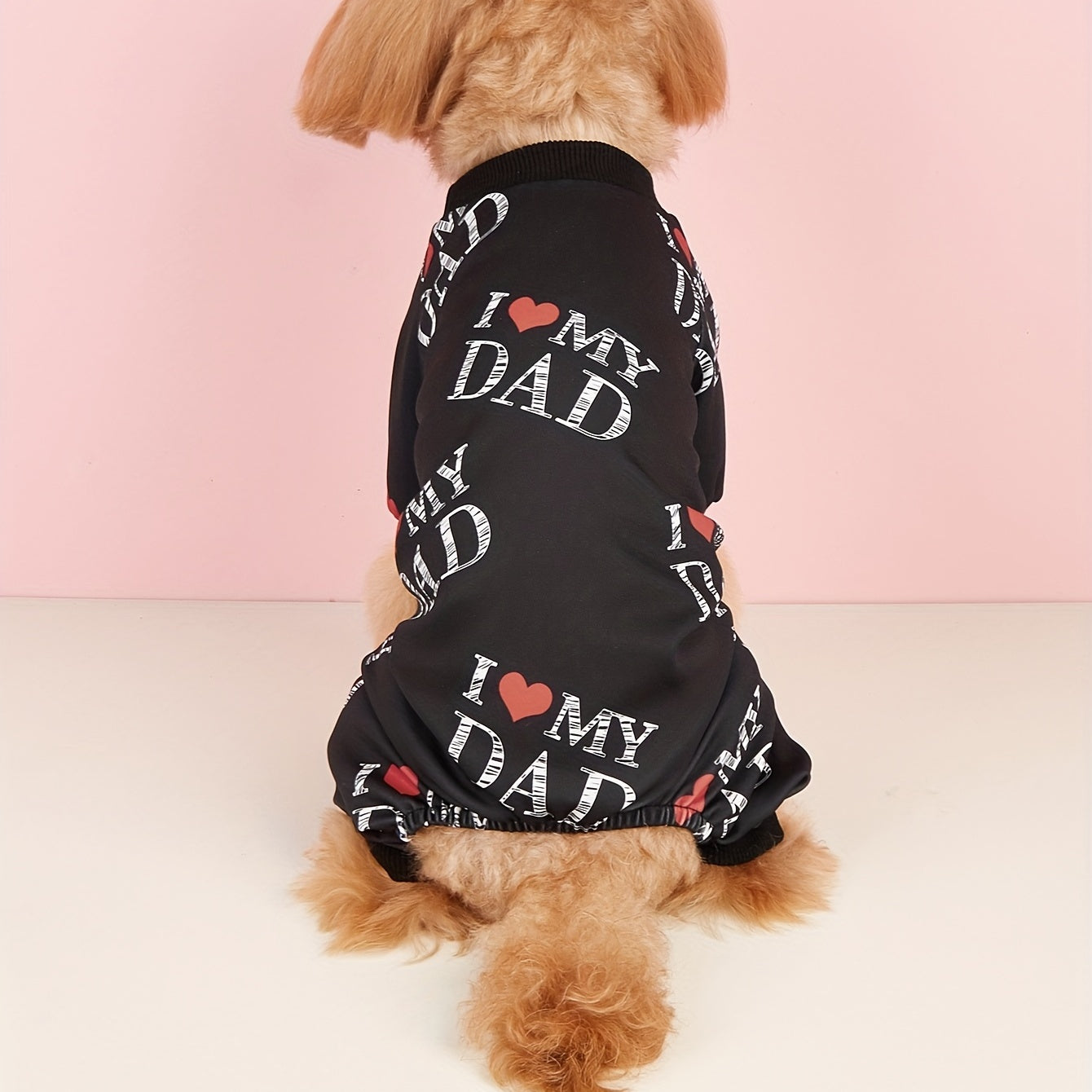 Paw-fectly Adorable: 'I Love My Mom' Pet Shirt for Dogs & Cats (White/Black/Red)