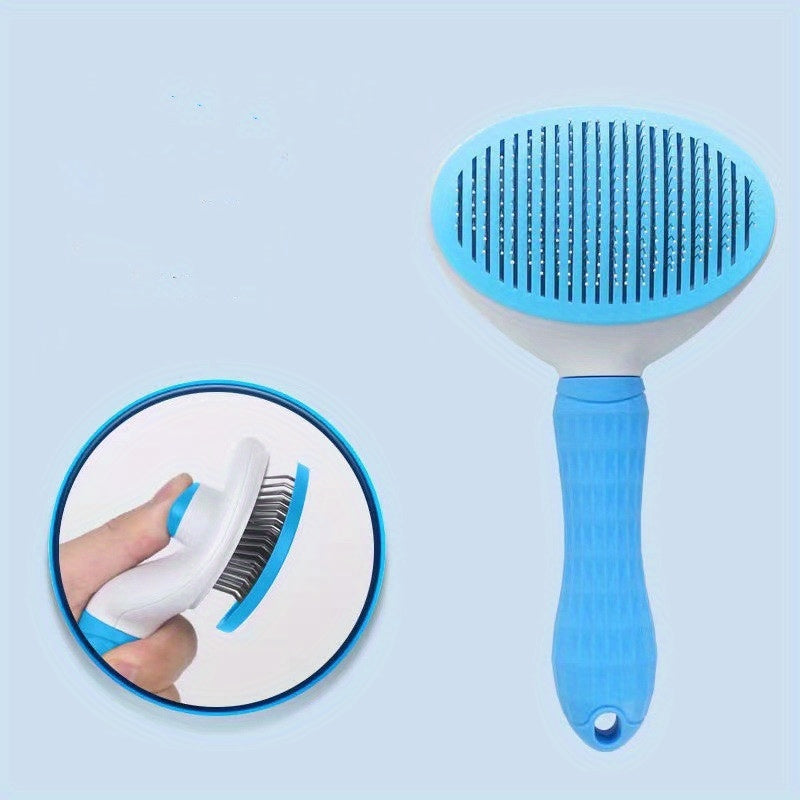 PurrfectGroom: 2-in-1 Hair Removal Comb with Easy Cleaning for Pets