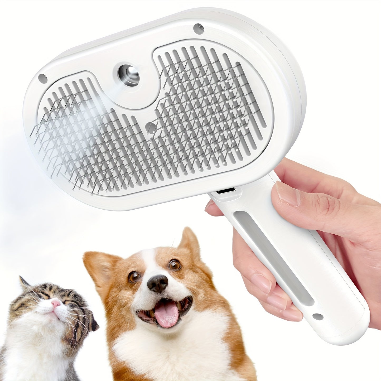 Cat Steam Brush – USB Rechargeable Pet Grooming Tool