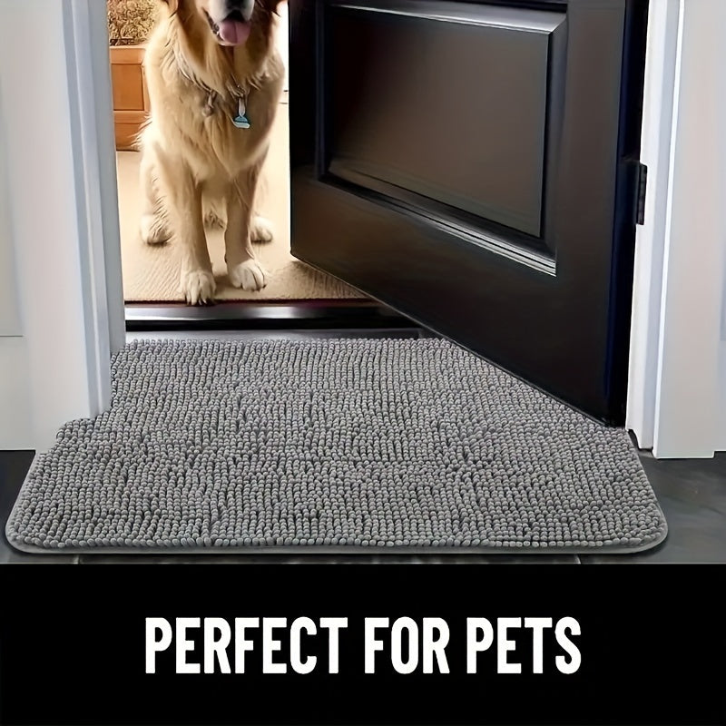 PawPrint Square Dog Door Mat – Non-Skid, Durable Entry Mat for All Breeds