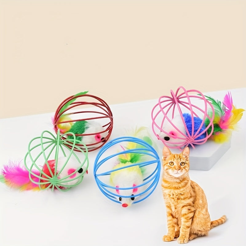 FeatherFrenzy: Real Feather Teaser Toy for Cats