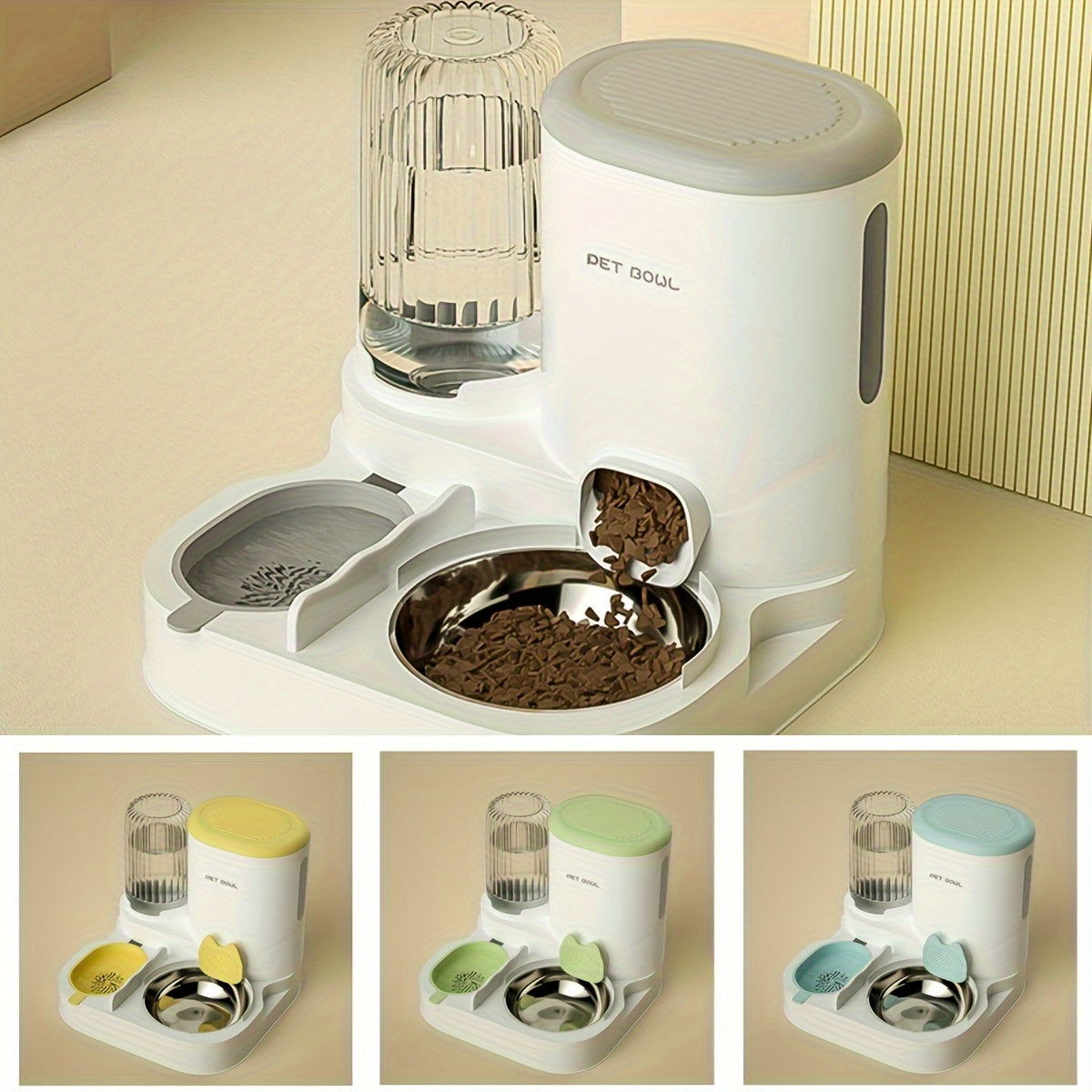 AquaFlow: 2-in-1 Gravity Cat Feeder & Fountain