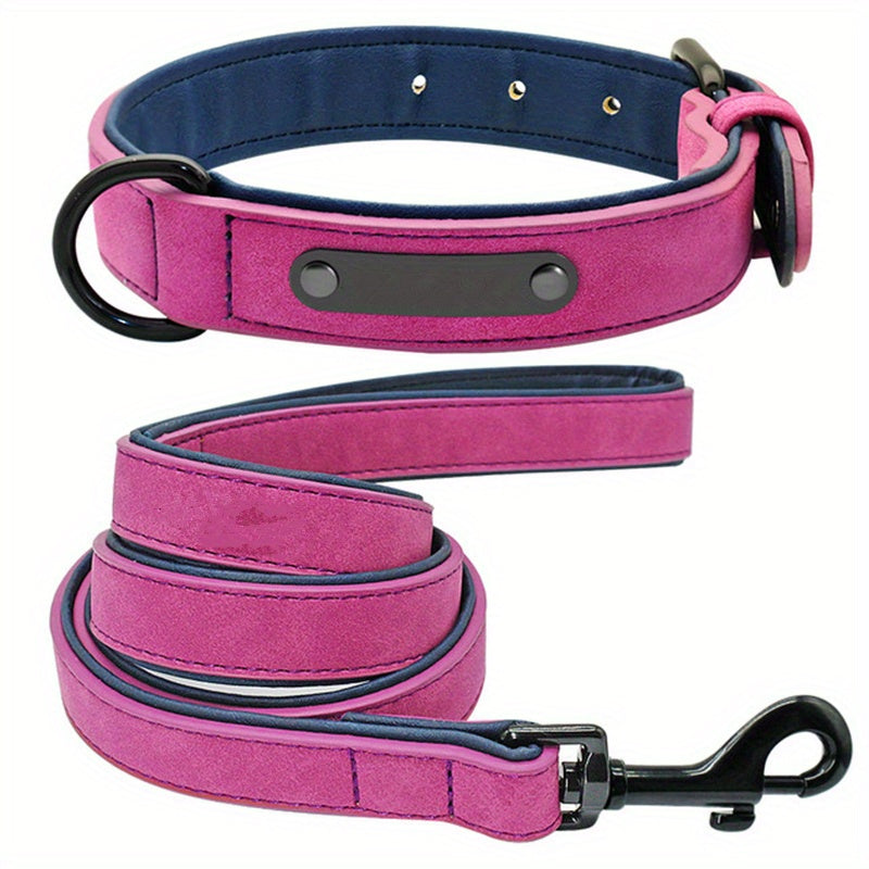 Luxe: Engraved Leather Dog Collar